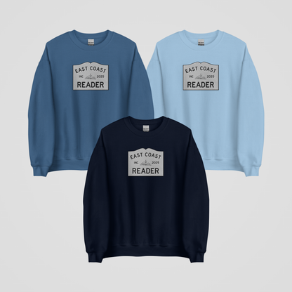 EAST COAST READER EMBROIDERED CREWNECK