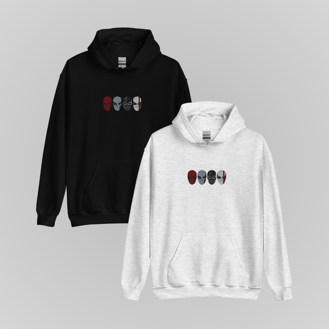 HORSEMEN MASKS EMBROIDERED HOODIE