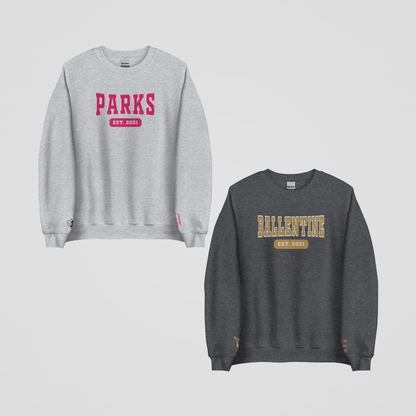 MPU COLLEGIATE EMBROIDERED CREWNECKS *MAGNOLIA x BJ EDITION