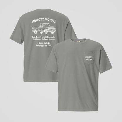 MOLLOY'S MOTORS FRONT POCKET TEE