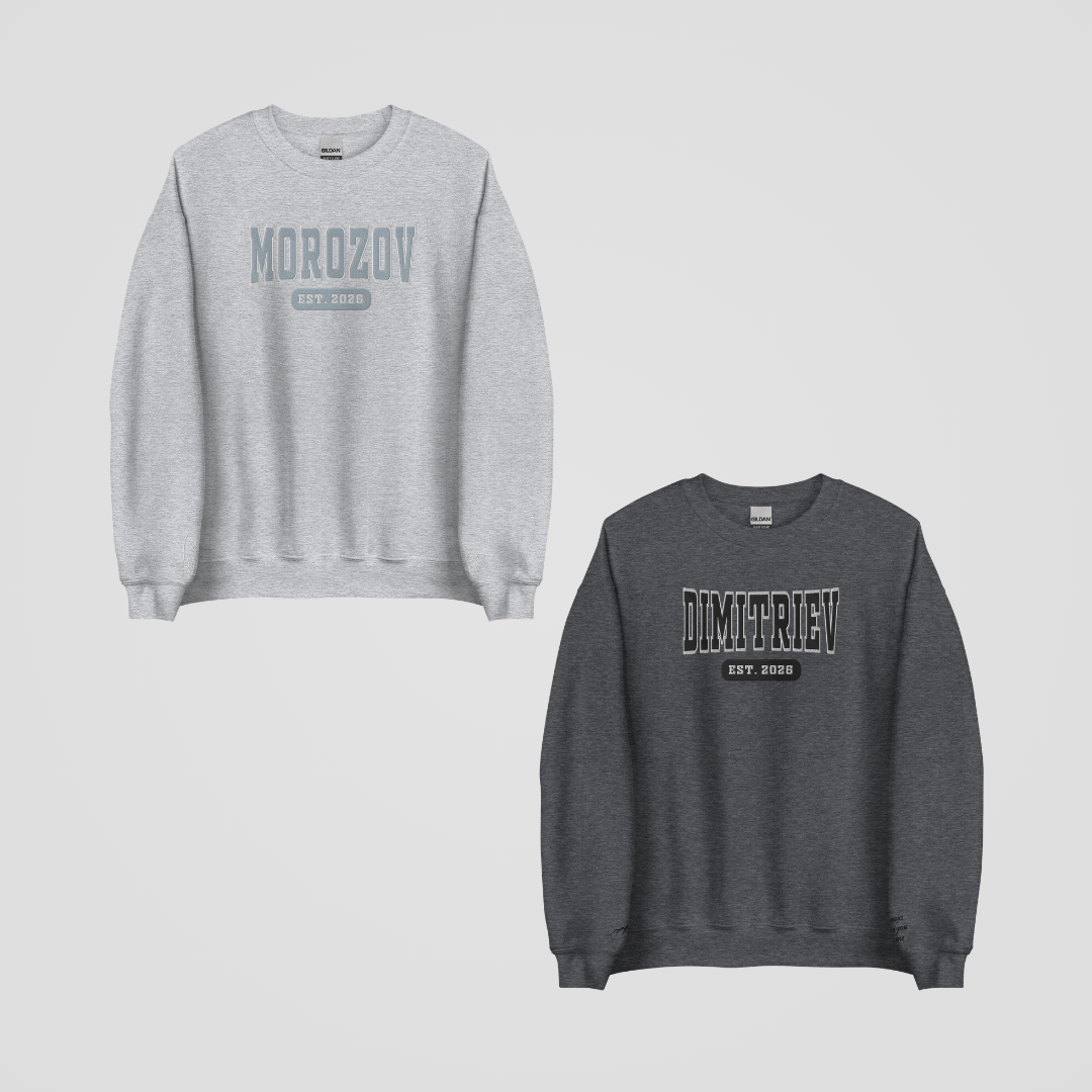 LEGACY OF GODS COLLEGIATE EMBROIDERED CREWNECK *VAUGHN x YULIAN EDITION
