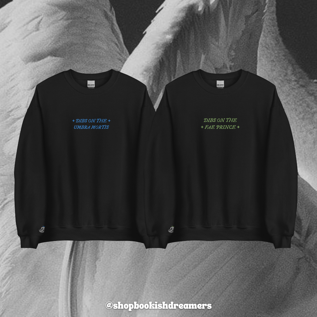 DIBS ON THE FAE PRINCE EMBROIDERED CREWNECK