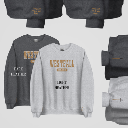 THRONE OF GLASS COLLEGIATE EMBROIDERED CREWNECKS *CHAOL x YRENE EDITION