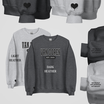 ROYAL ELITE COLLEGIATE EMBROIDERED CREWNECKS *RONAN x TEAL EDITION