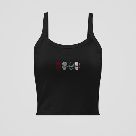 THE HORSEMEN MASKS EMBROIDERED BABY TANK