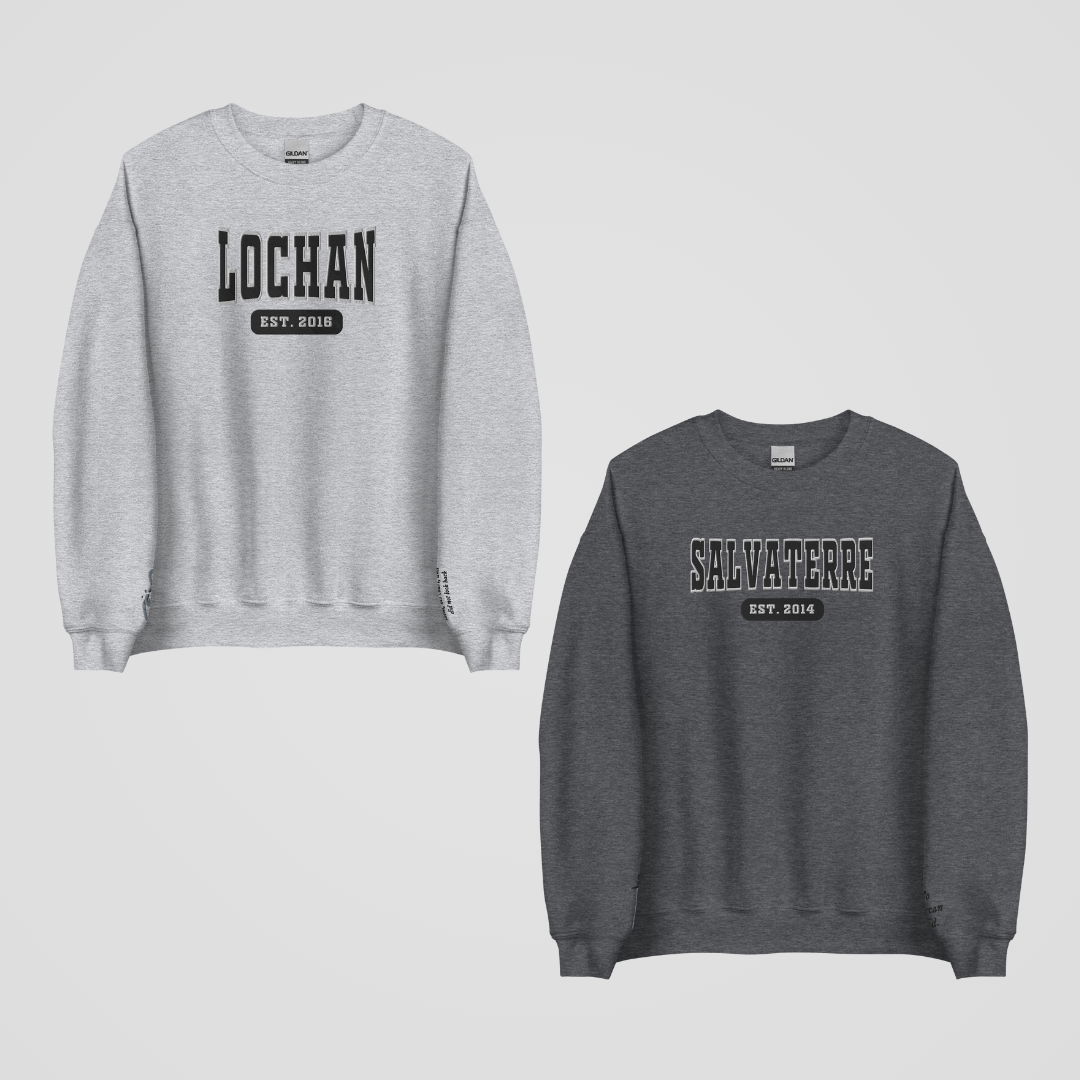 THRONE OF GLASS COLLEGIATE EMBROIDERED CREWNECKS *LORCAN x ELIDE EDITION