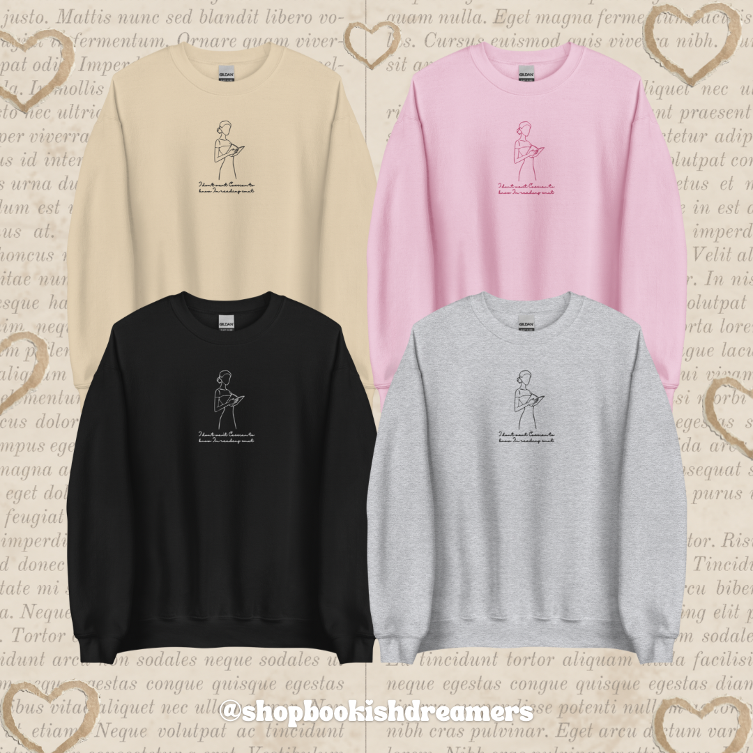 READING SMUT EMBROIDERED CREWNECK