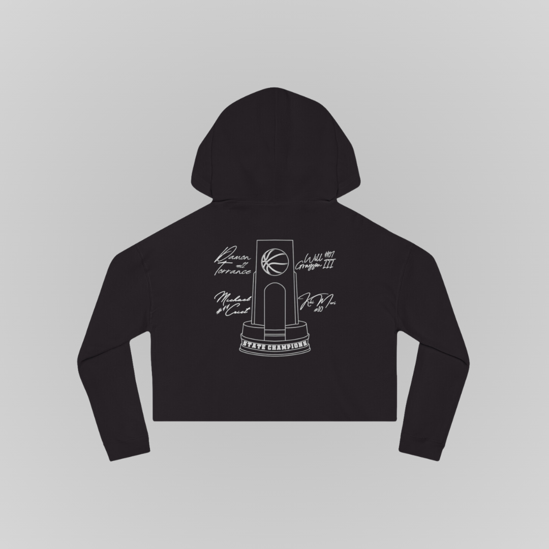 THUNDER BAY BASKETBALL WORKOUT CROP HOODIE