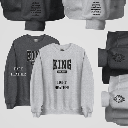 LEGACY OF GODS COLLEGIATE EMBROIDERED CREWNECKS *ELI x AVA EDITION