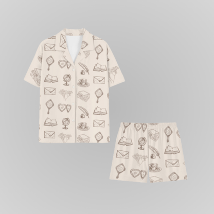 THE ACADEMIA GIRL PAJAMA SHORTS SETS