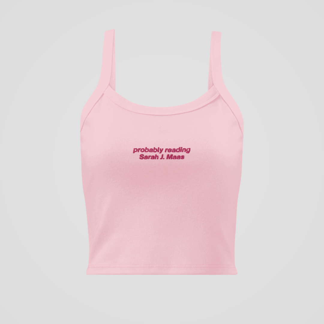 PROBABLY READING SJM EMBROIDERED BABY TANK