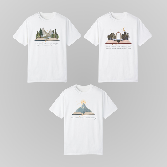SARAH J MAAS BOOK WORLDS TEES
