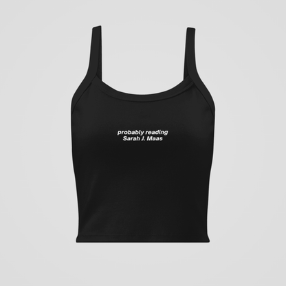 PROBABLY READING SJM EMBROIDERED BABY TANK