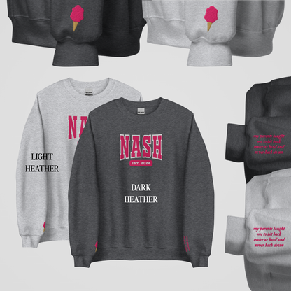 LEGACY OF GODS COLLEGIATE EMBROIDERED CREWNECKS *ELI x AVA EDITION