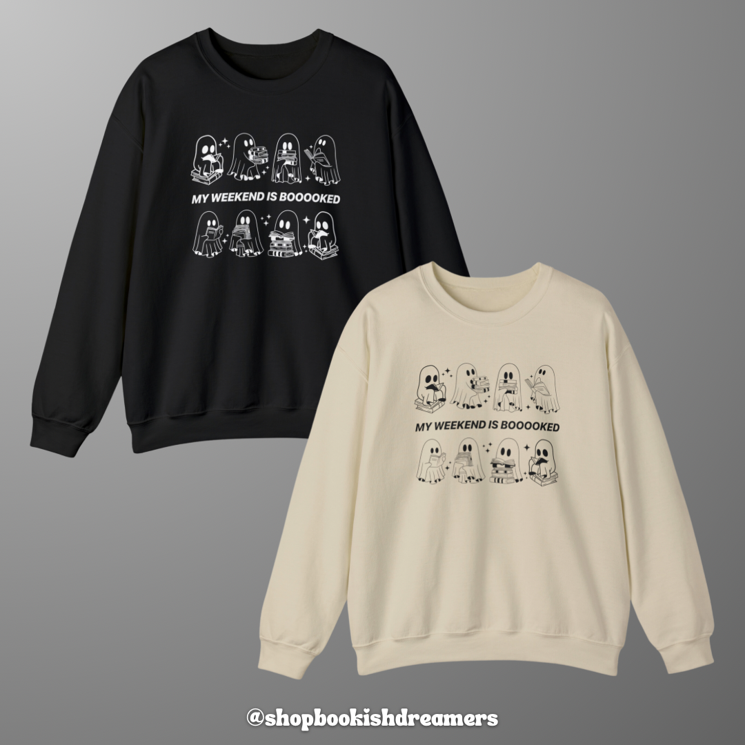 BOOOOKED WEEKEND CREWNECK