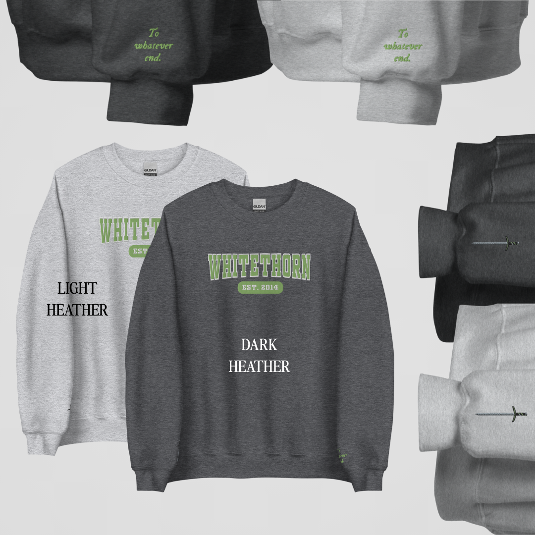 THRONE OF GLASS COLLEGIATE EMBROIDERED CREWNECKS *ROWAN x AELIN EDITION