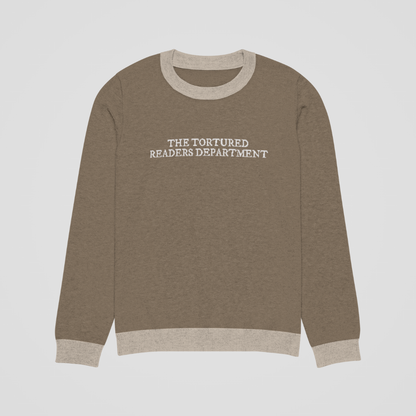 TORTURED READER KNIT SWEATER