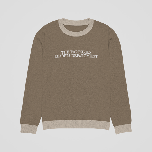 TORTURED READER KNIT SWEATER