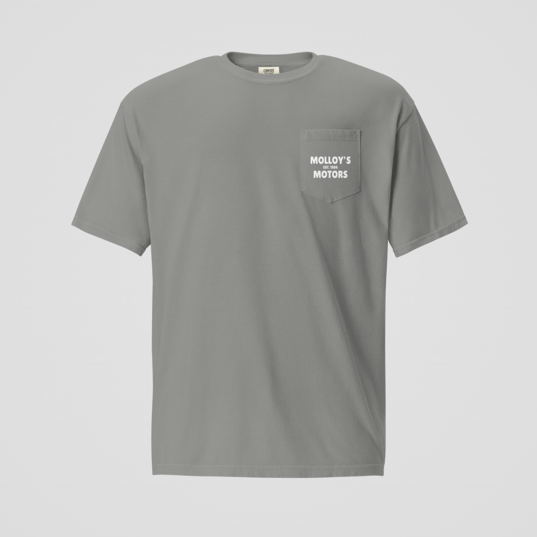 MOLLOY'S MOTORS FRONT POCKET TEE