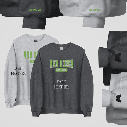 EMPIRE COLLEGIATE EMBROIDERED CREWNECKS *KNOX x ANASTASIA EDITION