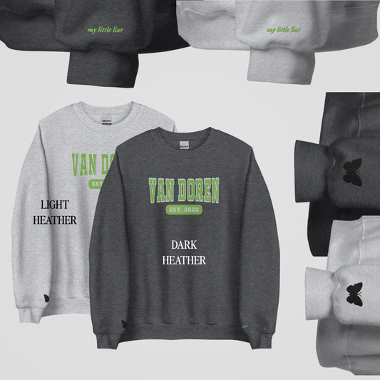 EMPIRE COLLEGIATE EMBROIDERED CREWNECKS *KNOX x ANASTASIA EDITION