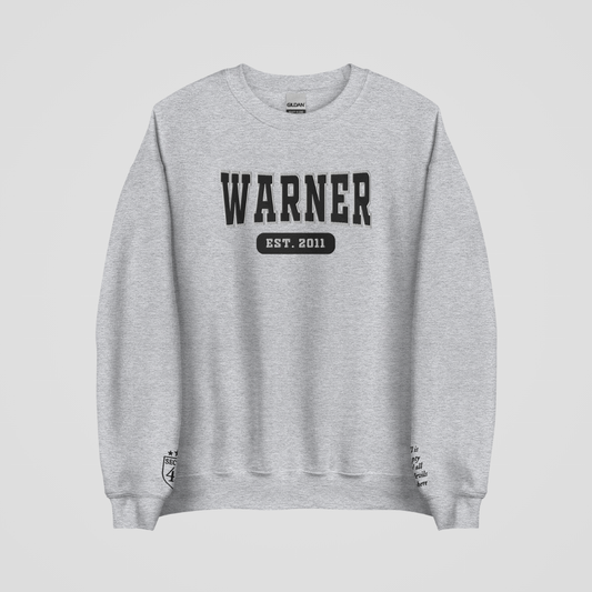 COLLEGIATE EMBROIDERED CREWNECK *WARNER EDITION