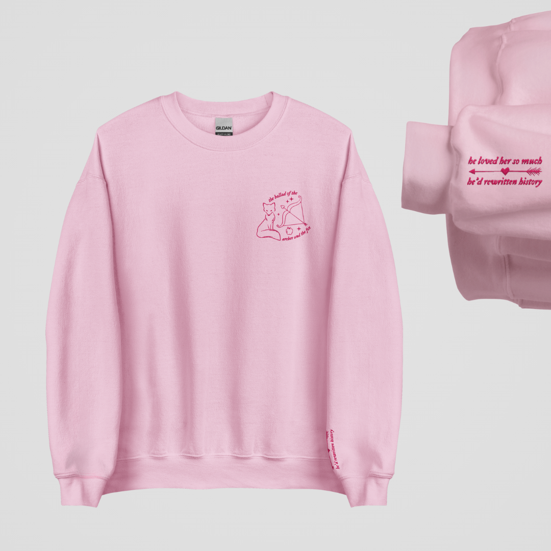 THE ARCHER AND THE FOX EMBROIDERED CREWNECK
