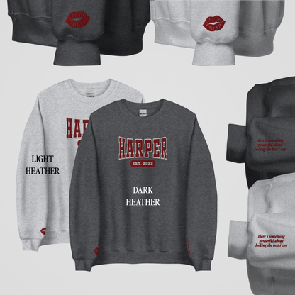 ROYAL ELITE COLLEGIATE EMBROIDERED CREWNECK *JONATHAN x AURORA EDITION
