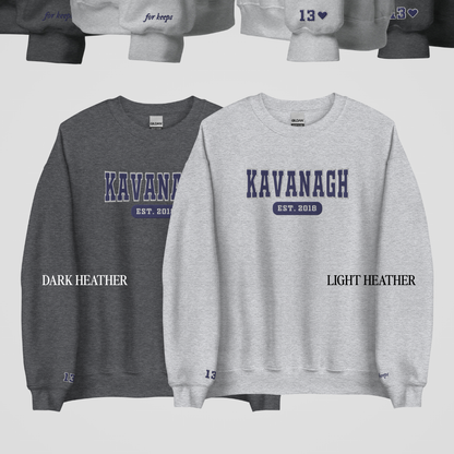 TOMMEN COLLEGIATE EMBROIDERED CREWNECKS *JOHNNY x SHANNON EDITION