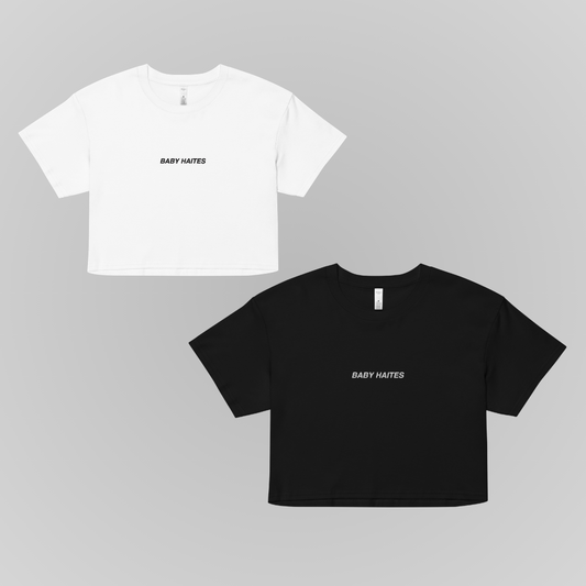 BABY HAITES EMBROIDERED CROP TEE