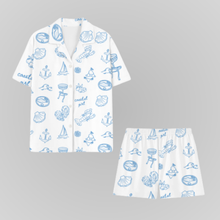Load image into Gallery viewer, COASTAL GIRL PAJAMA SHORTS SETS
