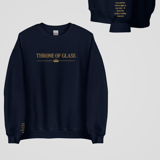 SARAH J MAAS BOOKS EMBROIDERED CREWNECKS