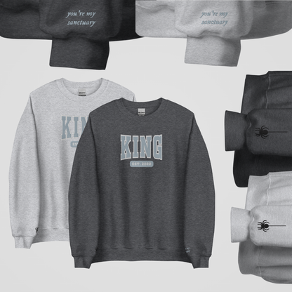 COLLEGIATE EMBROIDERED CREWNECK *ELITES x LEGACY OF GODS EDITION