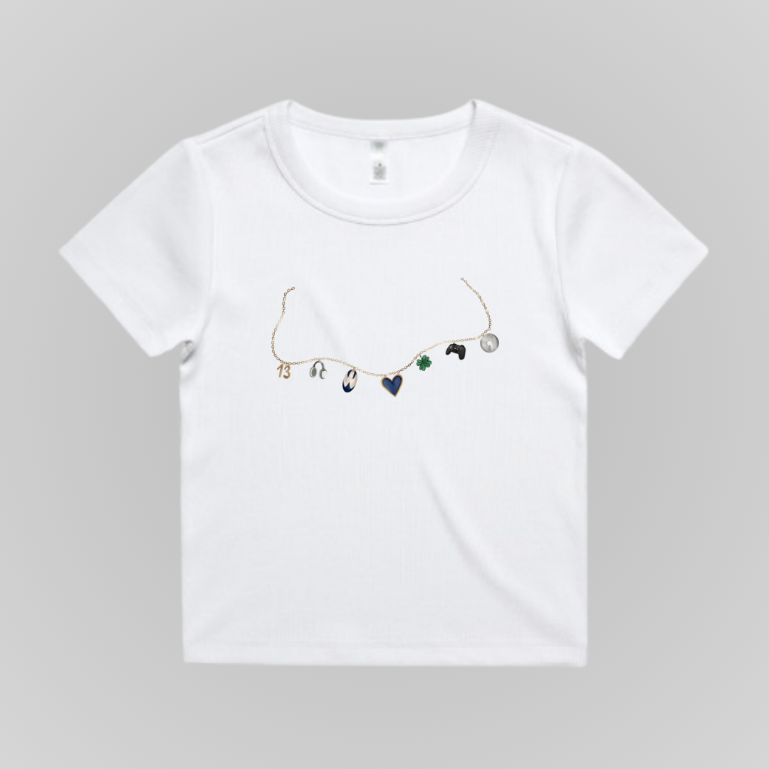 TOMMEN CHARM NECKLACES BABY TEE