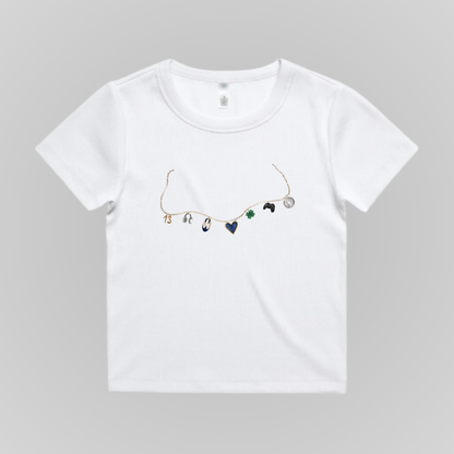 TOMMEN CHARM NECKLACES BABY TEE
