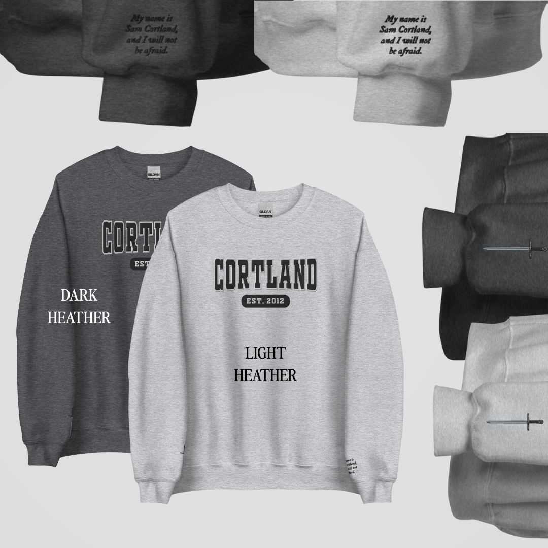 THRONE OF GLASS COLLEGIATE EMBROIDERED CREWNECKS *SAM x CELAENA EDITION