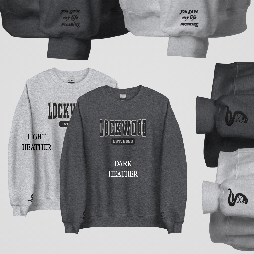 LEGACY OF GODS COLLEGIATE EMBROIDERED CREWNECK *GARETH x KAYDEN EDITION