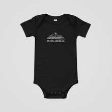 Load image into Gallery viewer, FIRST EDITION EMBROIDERED BABY ONESIE
