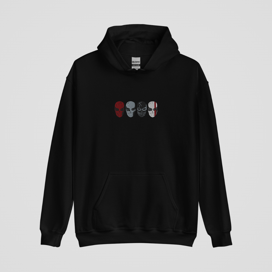 HORSEMEN MASKS EMBROIDERED HOODIE