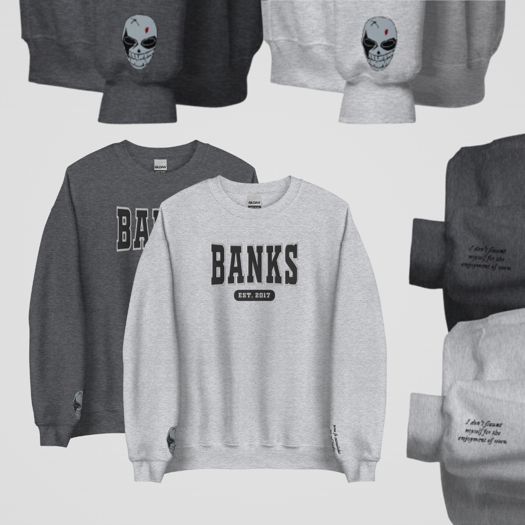 COLLEGIATE EMBROIDERED CREWNECK *DEVIL'S NIGHT FEMALES EDITION