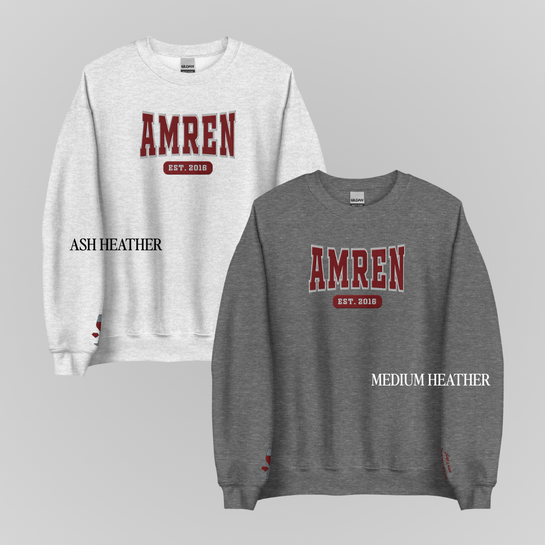 ACOTAR COLLEGIATE EMBROIDERED CREWNECKS *AMREN EDITION