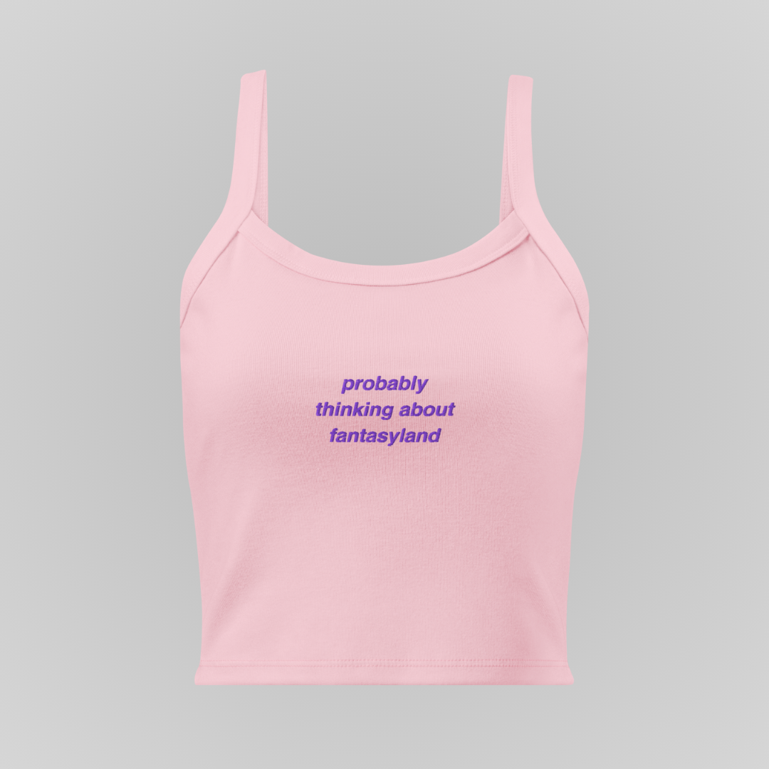 PROBABLY THINKING ABOUT EMBROIDERED BABY TANK