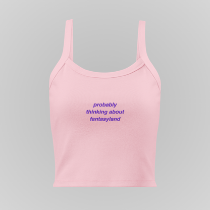 PROBABLY THINKING ABOUT EMBROIDERED BABY TANK