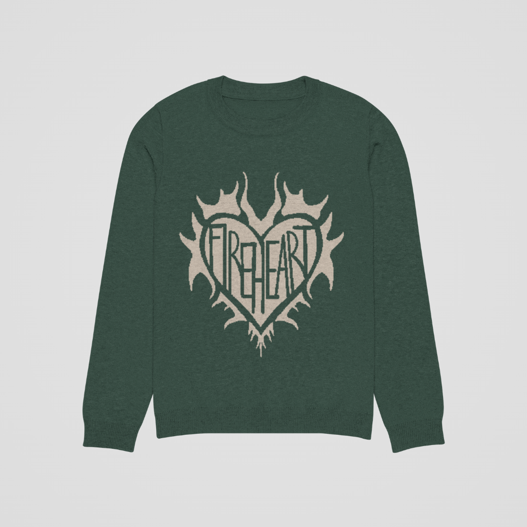 FIREHEART KNIT SWEATER