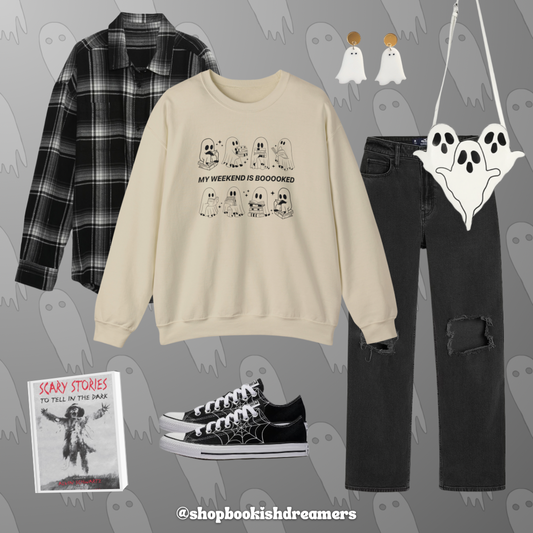 BOOOOKED WEEKEND CREWNECK