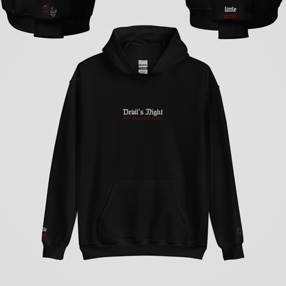 DEVIL'S NIGHT EMBROIDERED HOODIE