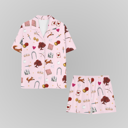 ONCE UPON A BROKEN HEART PAJAMA SHORTS SET