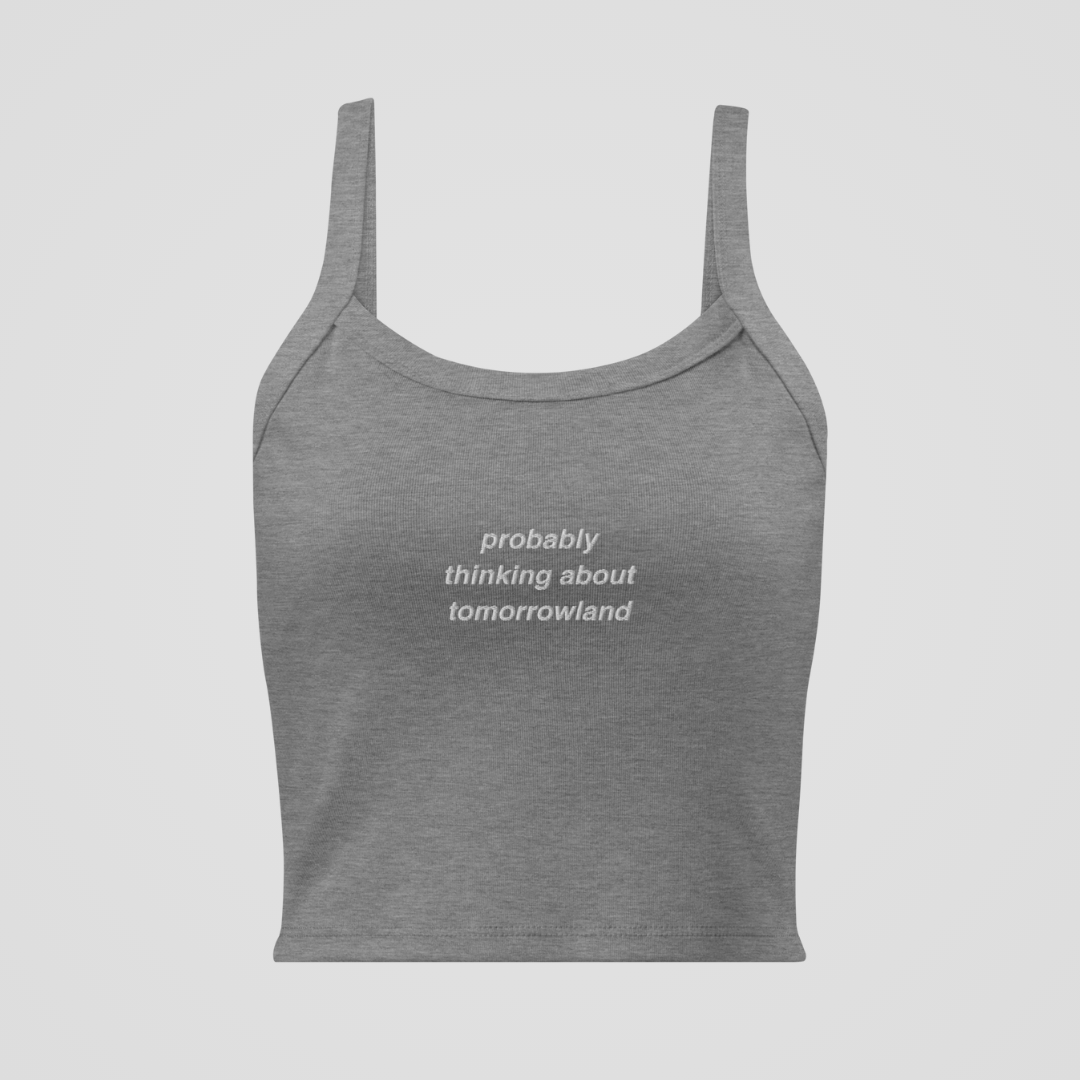 PROBABLY THINKING ABOUT EMBROIDERED BABY TANK