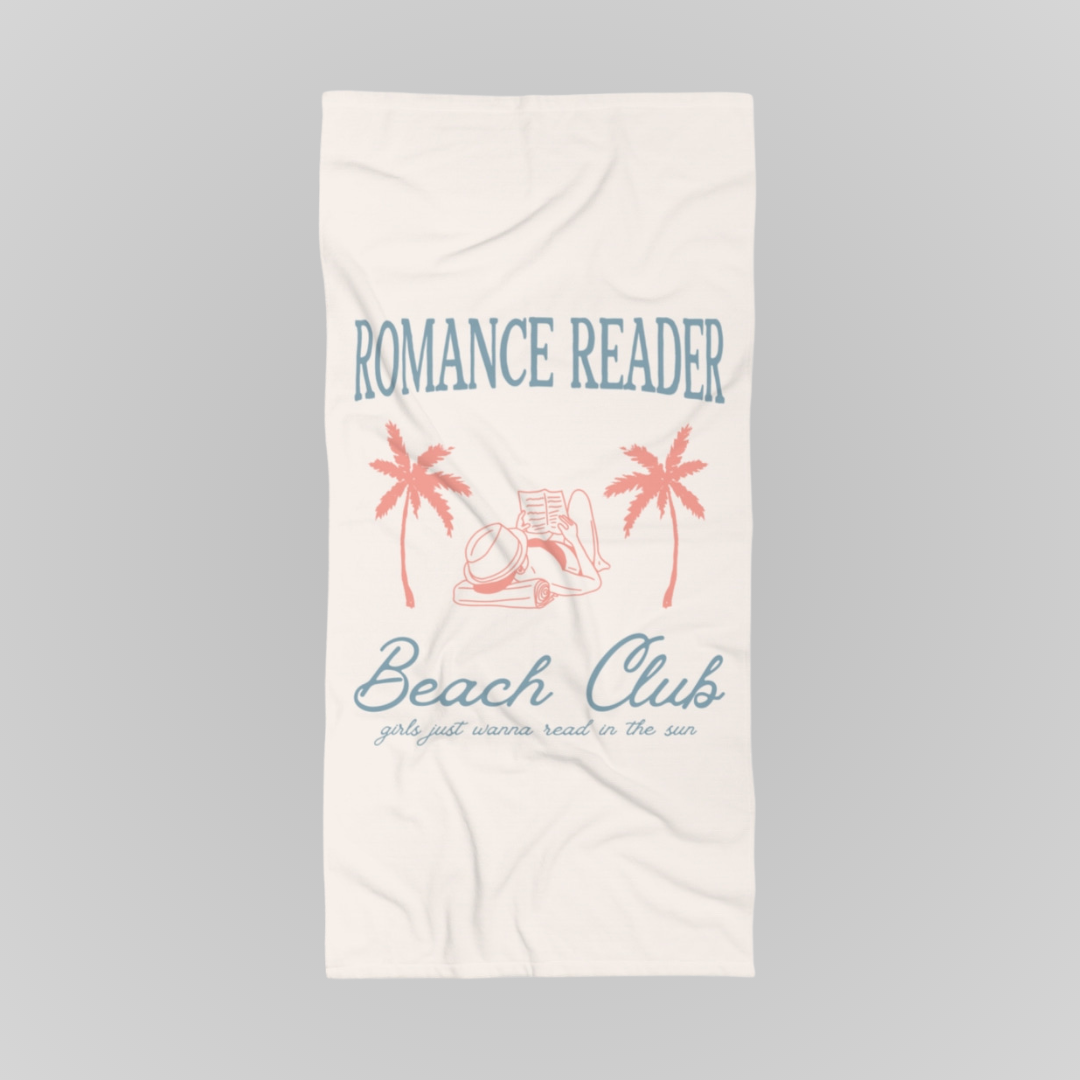 ROMANCE READER BEACH CLUB TOWEL