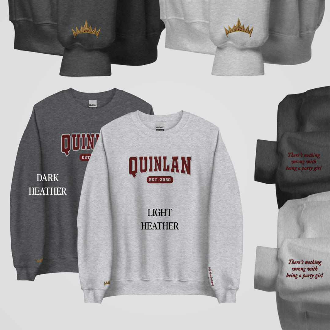 CRESCENT CITY COLLEGIATE EMBROIDERED CREWNECKS *HUNT x BRYCE EDITION